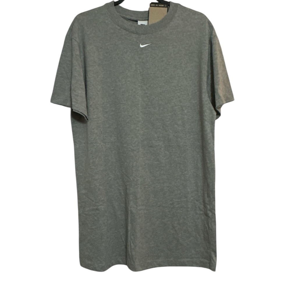 Nike Gray Mini T-Shirt Dress with White Swoosh - Picture 4 of 5